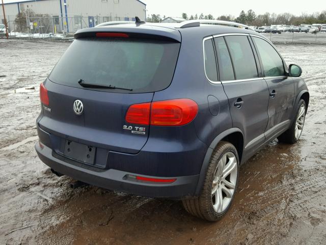 WVGBV7AXXDW521059 - 2013 VOLKSWAGEN TIGUAN S BLUE photo 4