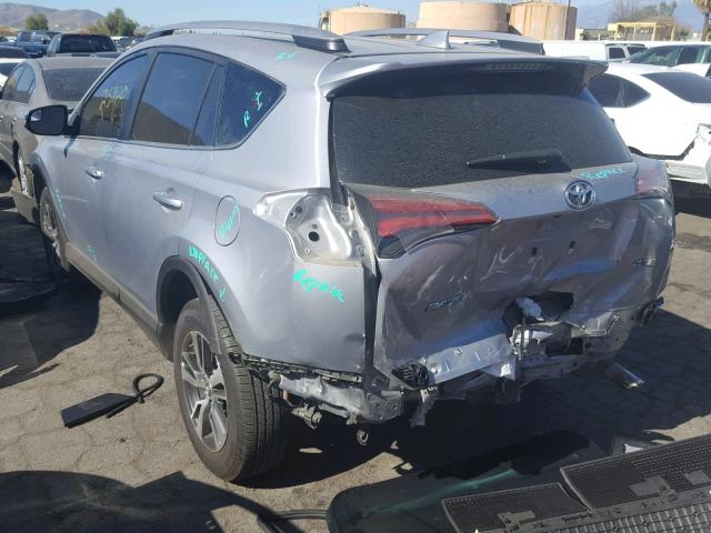 2T3WFREV1HW329962 - 2017 TOYOTA RAV4 XLE SILVER photo 3