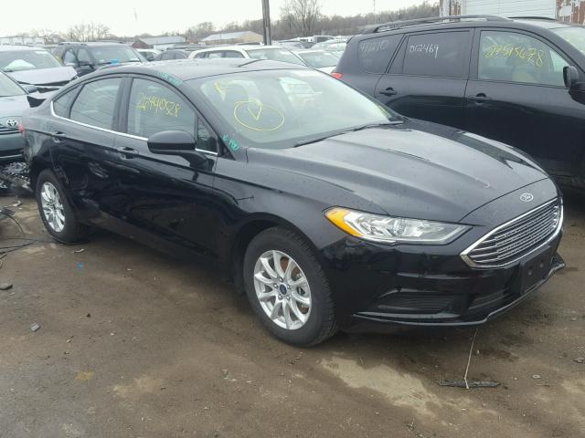 3FA6P0G70HR372366 - 2017 FORD FUSION S BLACK photo 1