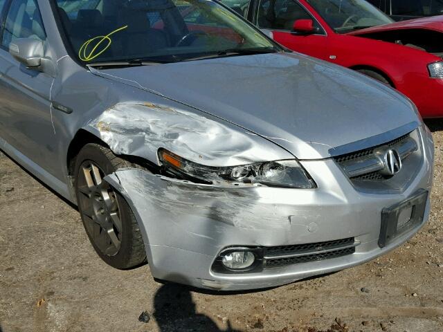 19UUA765X8A019897 - 2008 ACURA TL TYPE S SILVER photo 9