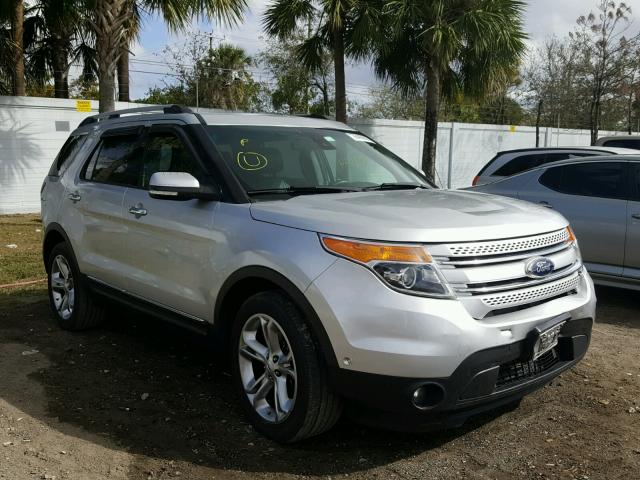 1FM5K8F87FGB21373 - 2015 FORD EXPLORER L SILVER photo 1