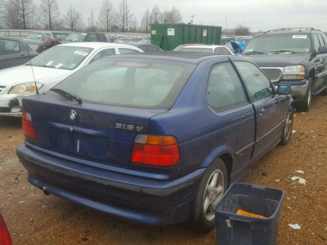 WBACG7324WKC30233 - 1998 BMW 318 TI BLUE photo 4