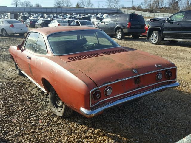 10537W187982 - 1966 CHEVROLET CORVAIR ORANGE photo 3