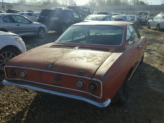 10537W187982 - 1966 CHEVROLET CORVAIR ORANGE photo 4