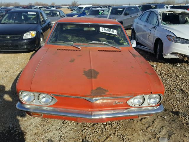 10537W187982 - 1966 CHEVROLET CORVAIR ORANGE photo 7