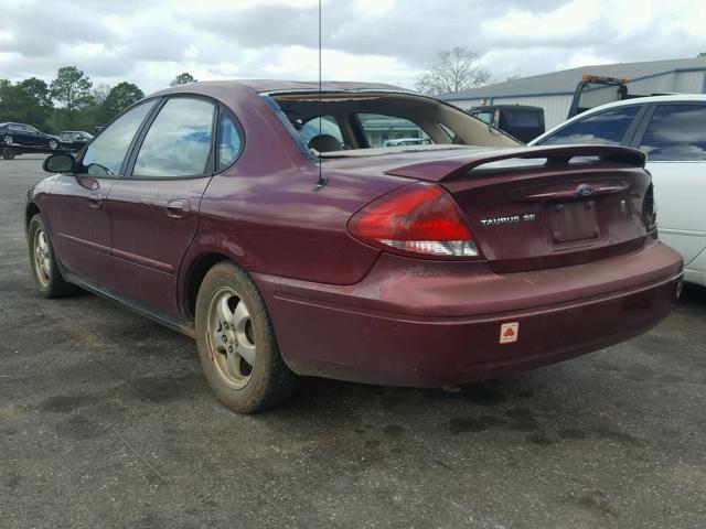 1FAFP53265A212747 - 2005 FORD TAURUS SE MAROON photo 3