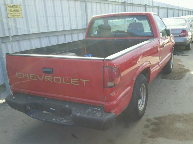 1GCCS1450YK275676 - 2000 CHEVROLET S TRUCK S1 RED photo 4