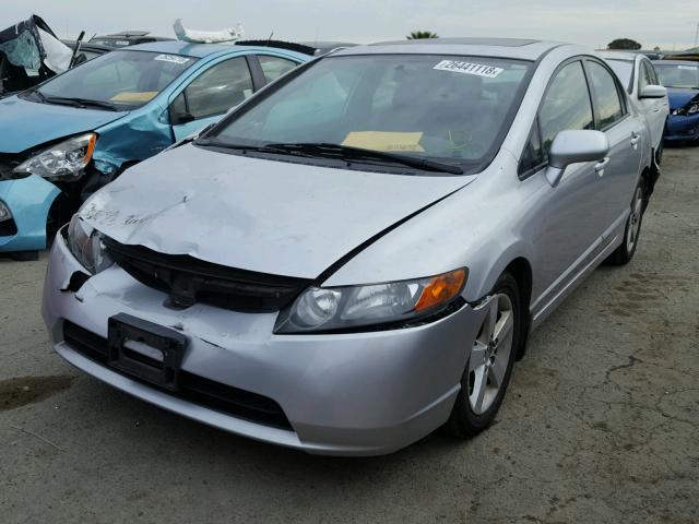 2HGFA16868H306106 - 2008 HONDA CIVIC EX ვერცხლისფერი ფოტო 2