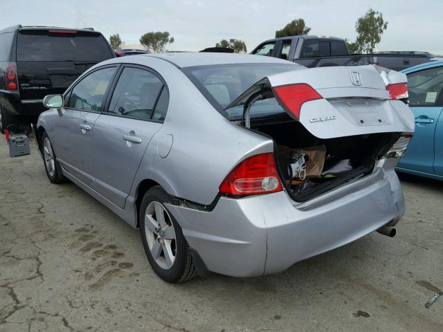 2HGFA16868H306106 - 2008 HONDA CIVIC EX SILVER photo 3