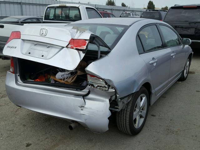 2HGFA16868H306106 - 2008 HONDA CIVIC EX SILVER photo 4