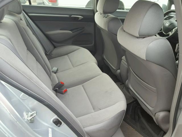 2HGFA16868H306106 - 2008 HONDA CIVIC EX ვერცხლისფერი ფოტო 6