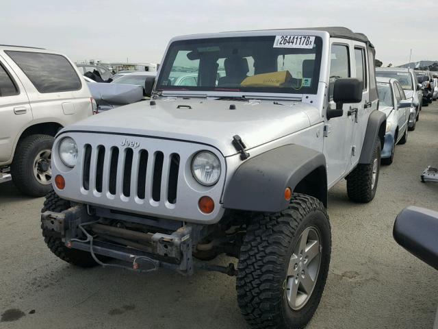 1J4BA3H14AL188150 - 2010 JEEP WRANGLER U SILVER photo 2