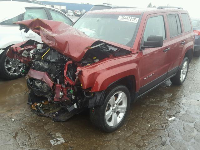 1C4NJRBB7CD554851 - 2012 JEEP PATRIOT SP BURGUNDY photo 2