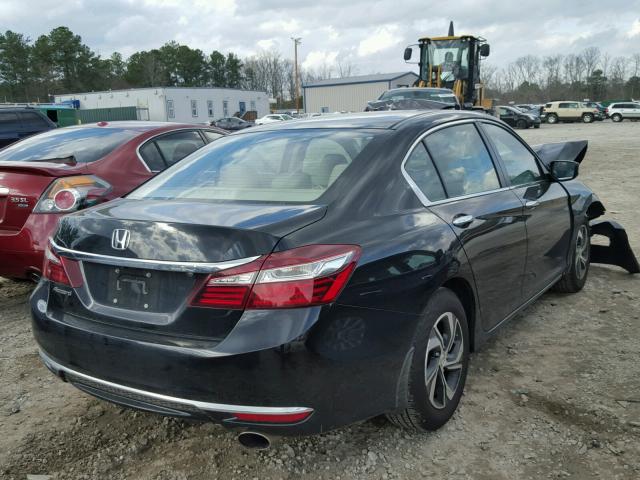 1HGCR2F42HA094639 - 2017 HONDA ACCORD LX BLACK photo 4