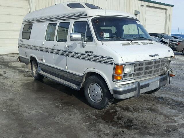 2B7HB21Y8MK426262 - 1991 DODGE RAM VAN B2 WHITE photo 1