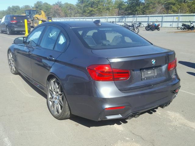 WBS8M9C55H5G84671 - 2017 BMW M3 GRAY photo 3