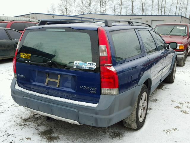 YV1SZ58D821060182 - 2002 VOLVO V70 XC BLUE photo 4