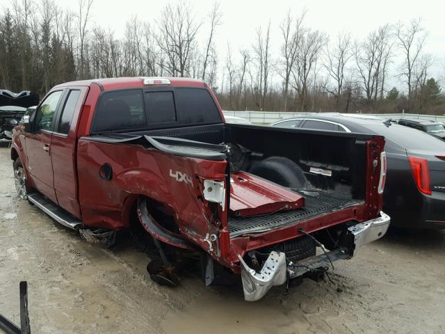 1FTFX1ET4DKD46075 - 2013 FORD F150 SUPER RED photo 3