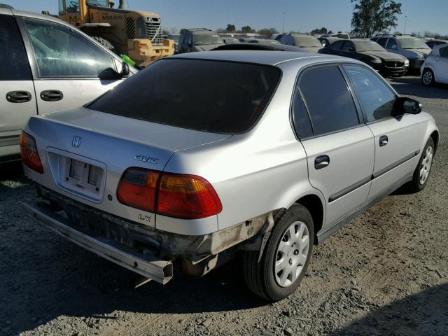 2HGEJ6576XH544537 - 1999 HONDA CIVIC LX SILVER photo 4