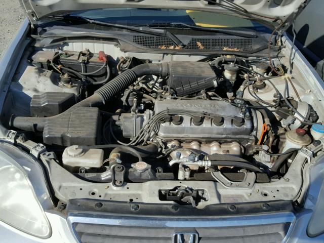 2HGEJ6576XH544537 - 1999 HONDA CIVIC LX SILVER photo 7