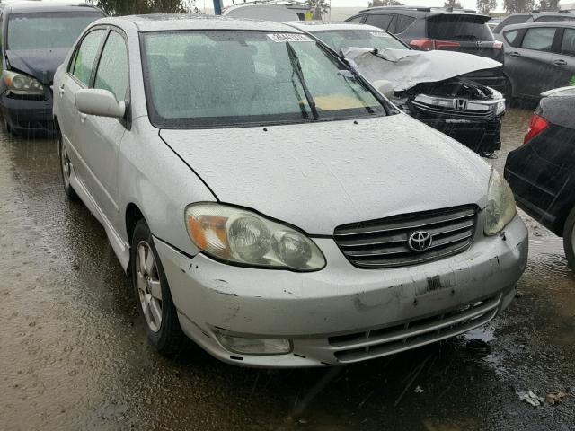 1NXBR32E13Z119354 - 2003 TOYOTA COROLLA CE SILVER photo 1