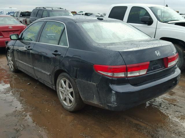 1HGCM66884A091814 - 2004 HONDA ACCORD EX BLACK photo 3