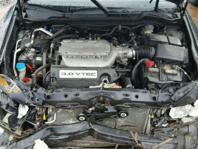 1HGCM66884A091814 - 2004 HONDA ACCORD EX BLACK photo 7