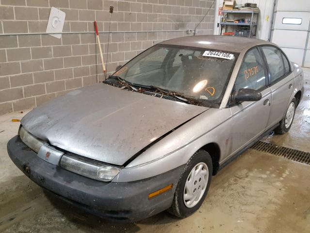 1G8ZF5287XZ241091 - 1999 SATURN SL GRAY photo 2