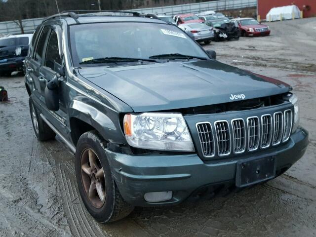 1J8GW68J42C175603 - 2002 JEEP GRAND CHER GREEN photo 1