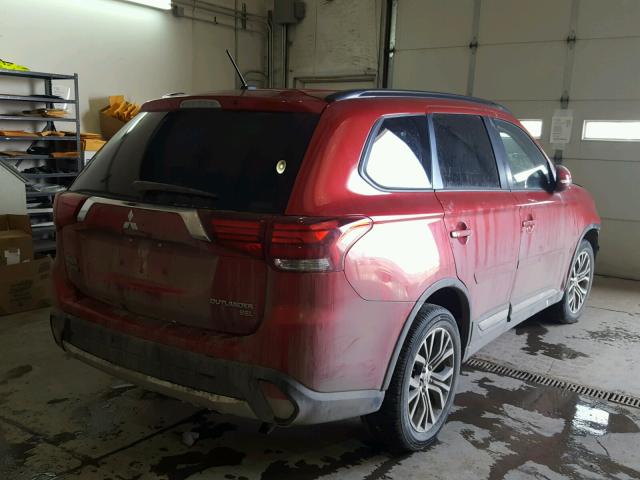 JA4AZ3A35GZ006056 - 2016 MITSUBISHI OUTLANDER RED photo 4