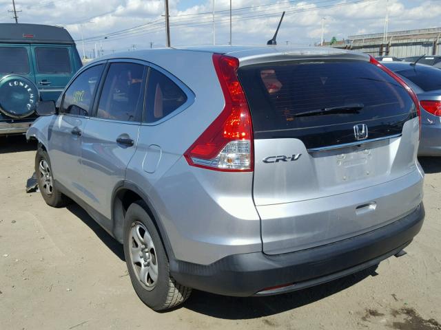 2HKRM3H37EH522436 - 2014 HONDA CR-V LX SILVER photo 3