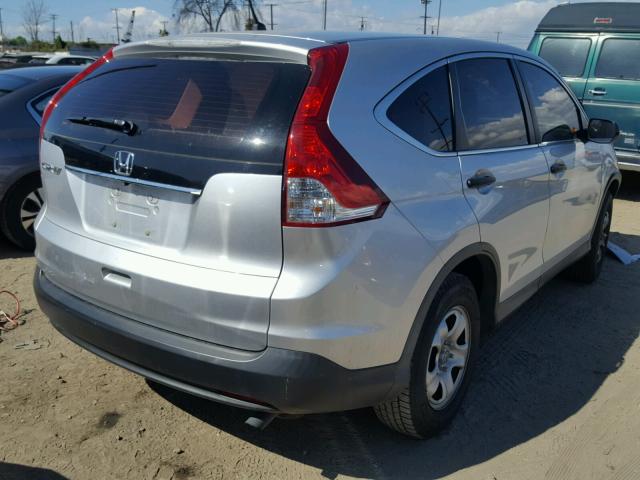 2HKRM3H37EH522436 - 2014 HONDA CR-V LX SILVER photo 4