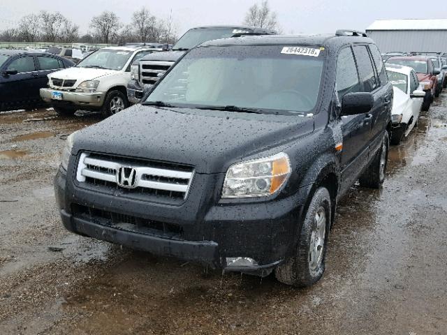 5FNYF18597B023067 - 2007 HONDA PILOT EXL BLACK photo 2