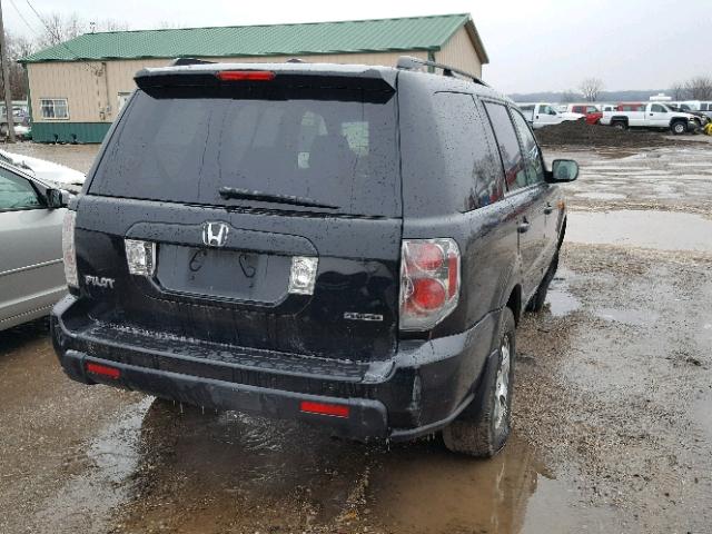 5FNYF18597B023067 - 2007 HONDA PILOT EXL BLACK photo 4