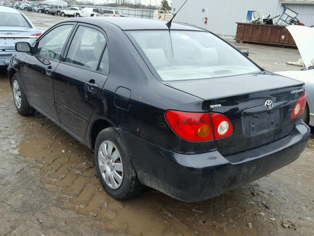 JTDBR38E130025414 - 2003 TOYOTA COROLLA CE BLACK photo 3