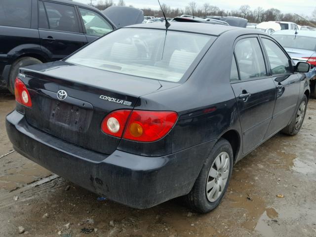 JTDBR38E130025414 - 2003 TOYOTA COROLLA CE BLACK photo 4