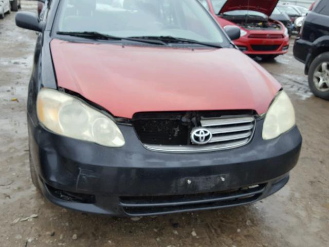 JTDBR38E130025414 - 2003 TOYOTA COROLLA CE BLACK photo 9