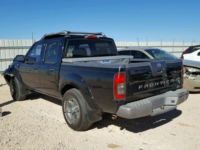 1N6ED27TX4C422221 - 2004 NISSAN FRONTIER C BLACK photo 3