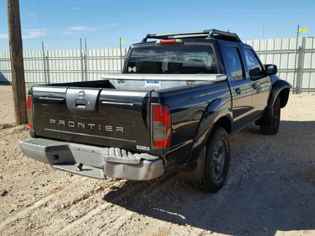 1N6ED27TX4C422221 - 2004 NISSAN FRONTIER C BLACK photo 4