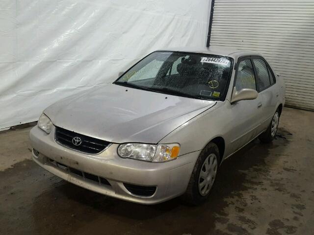 2T1BR12E71C415997 - 2001 TOYOTA COROLLA CE GRAY photo 2