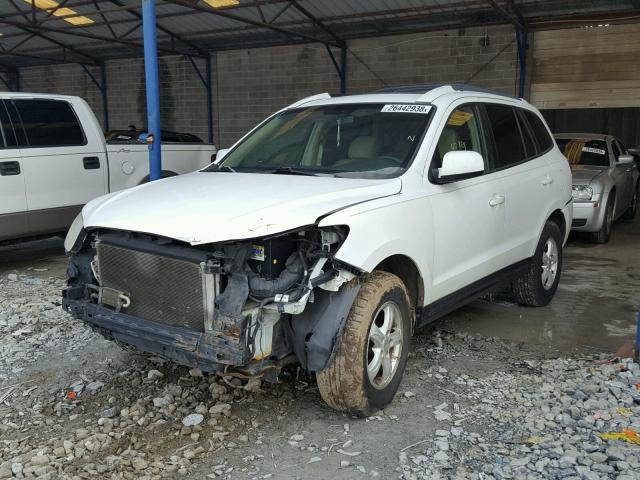 5NMSG13D07H096327 - 2007 HYUNDAI SANTA FE G WHITE photo 2