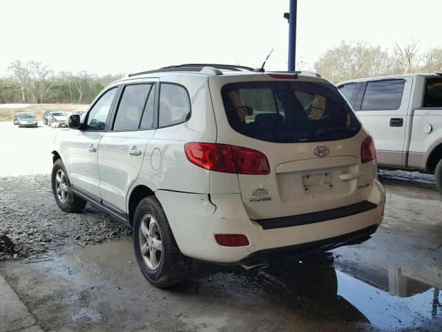 5NMSG13D07H096327 - 2007 HYUNDAI SANTA FE G WHITE photo 3