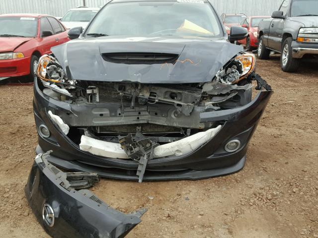 JM1BL1H4XA1267526 - 2010 MAZDA SPEED 3 BLACK photo 9