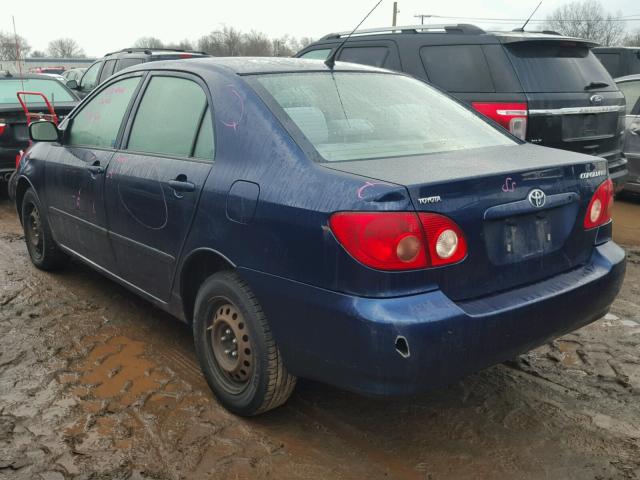 2T1BR32E28C903129 - 2008 TOYOTA COROLLA CE BLUE photo 3