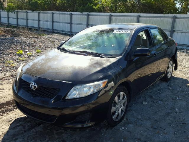 1NXBU40E69Z029746 - 2009 TOYOTA COROLLA BA BLACK photo 2