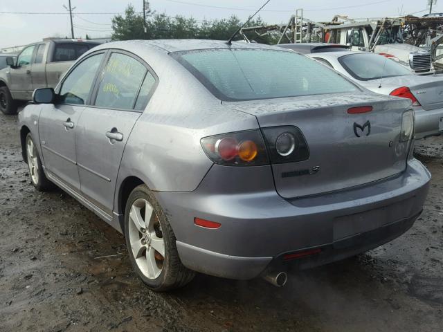 JM1BK324261457609 - 2006 MAZDA 3 S GRAY photo 3