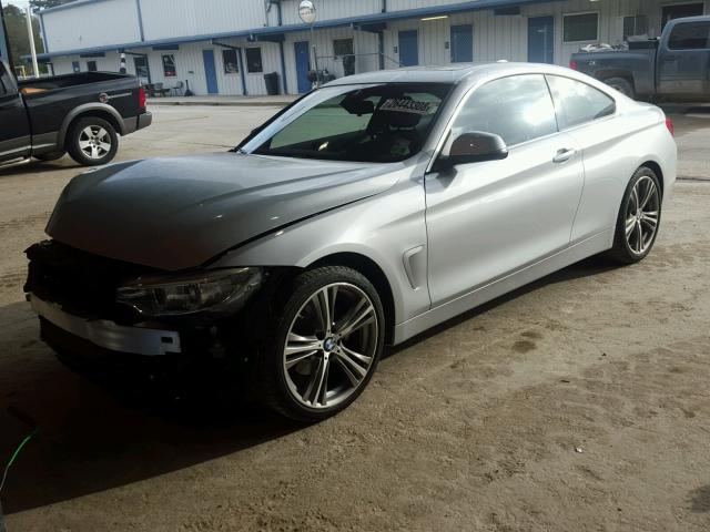 WBA3N7C51GK226929 - 2016 BMW 428 I SILVER photo 2