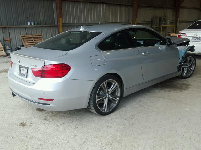 WBA3N7C51GK226929 - 2016 BMW 428 I SILVER photo 4