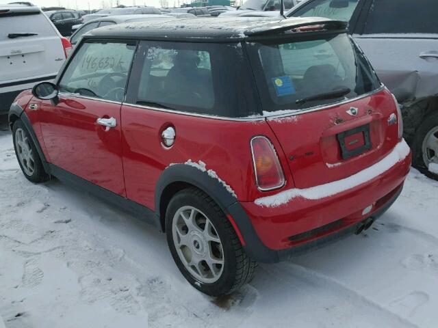 WMWRE33494TD74510 - 2004 MINI COOPER S RED photo 3