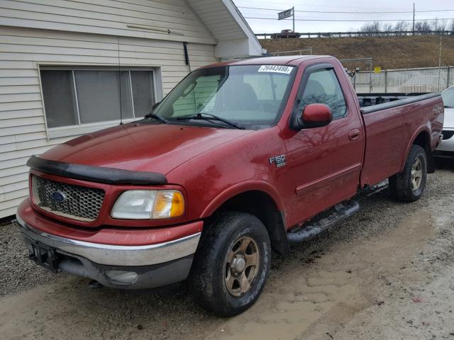 1FTRF18L93NB85490 - 2003 FORD F150 RED photo 2